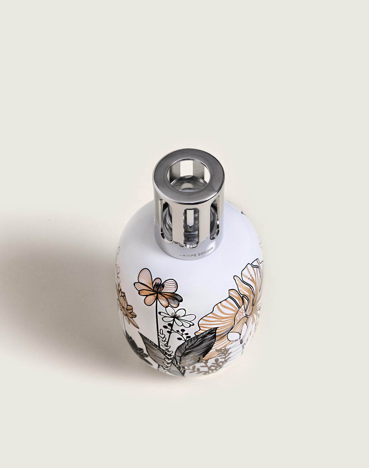 White Vegetal Porcelain Lamp Berger