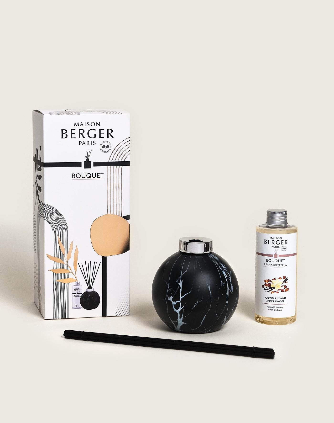 Black Marbled Scented Bouquet