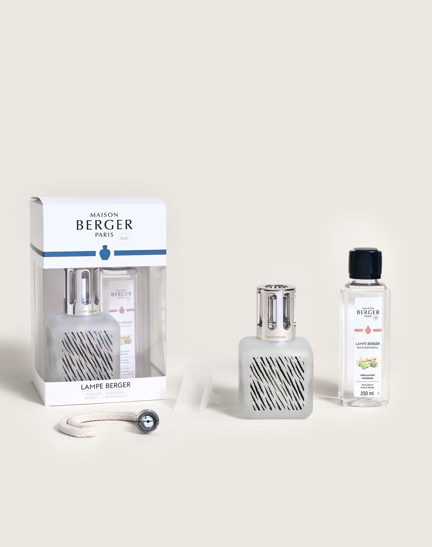 Zebra Glaçon Lamp Berger Gift Pack