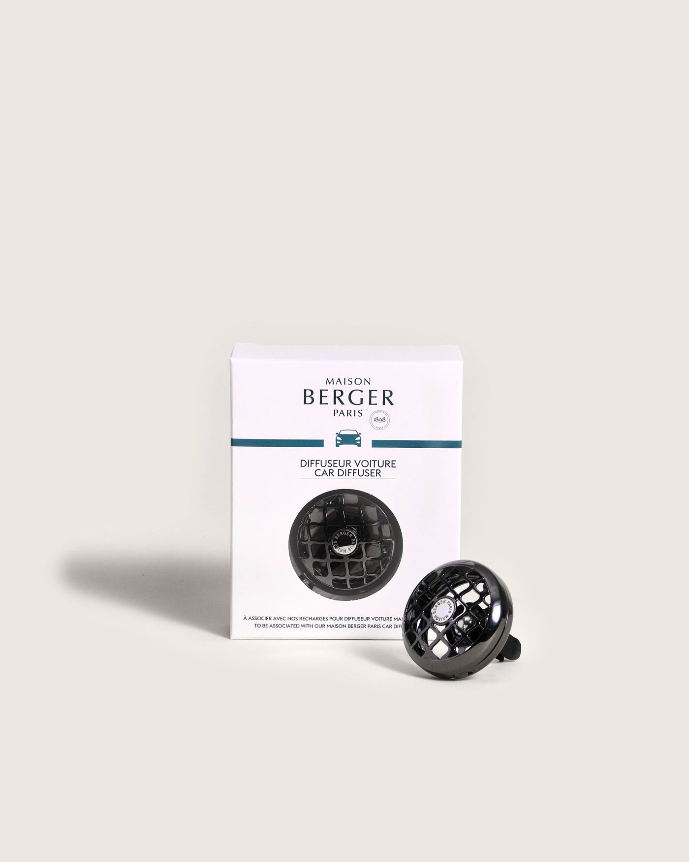 Resonance Gun Metal Car Clip Diffuser