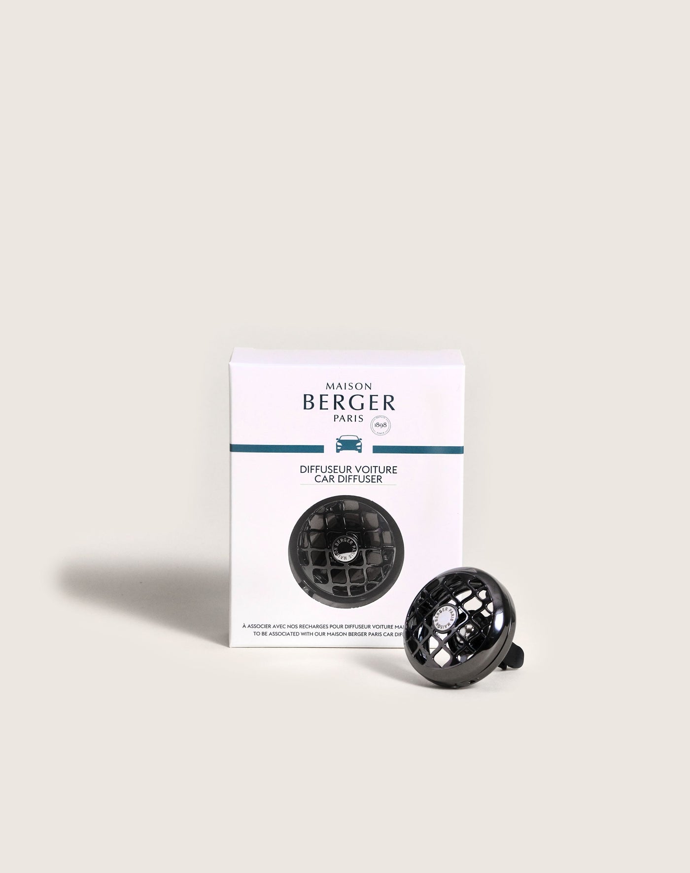 Resonance Gun Metal Car Clip Diffuser