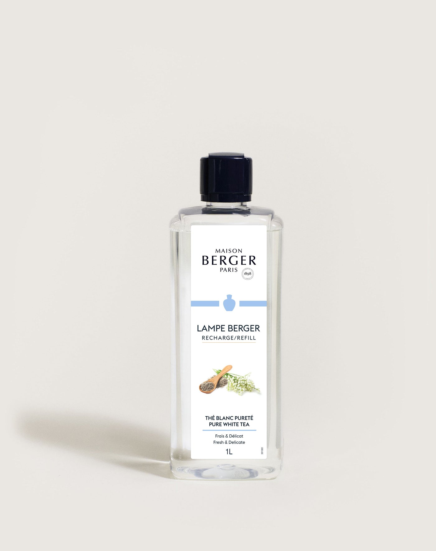 Pure White Tea Lamp Berger Refill 1 litre