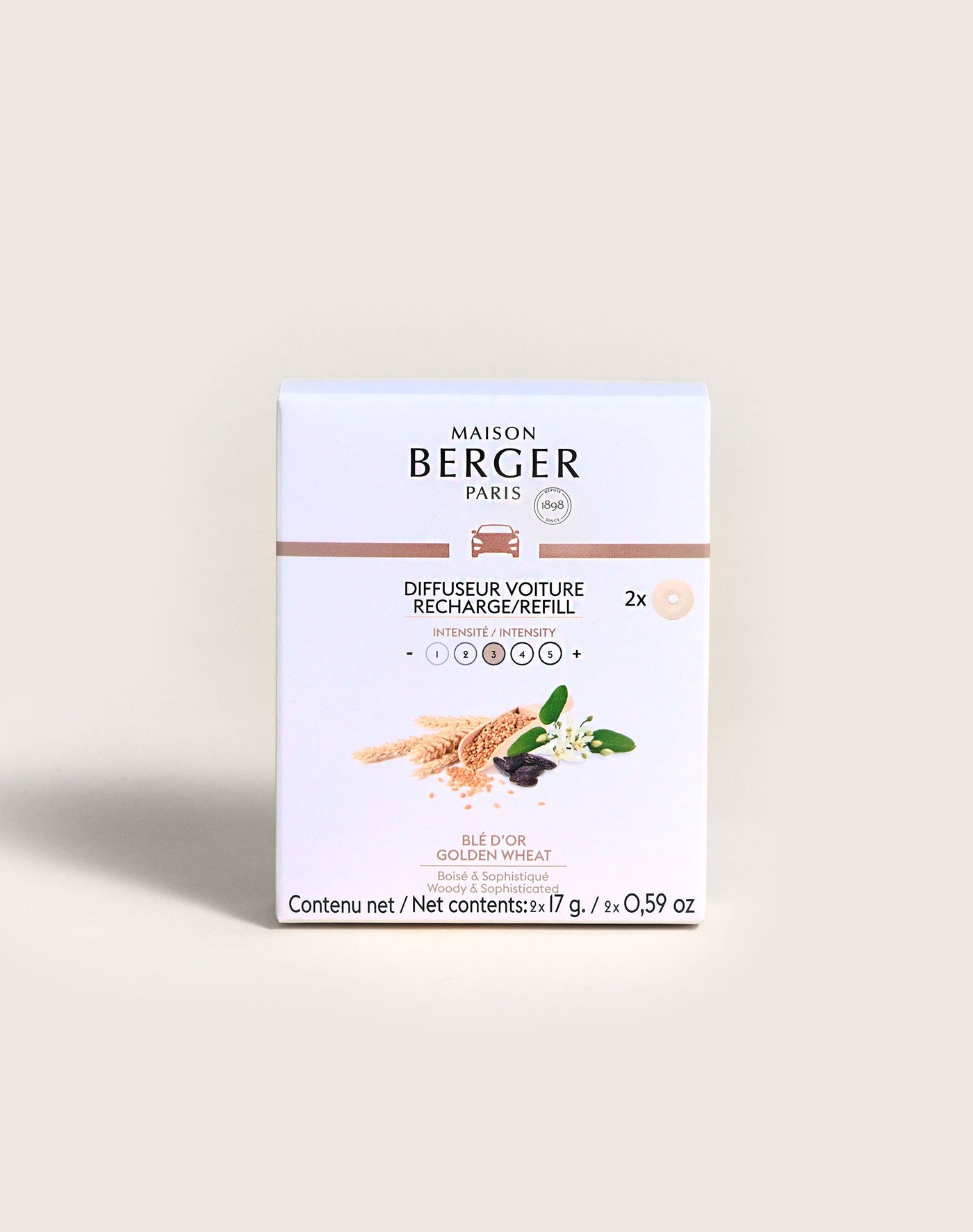 Golden Wheat Car Diffuser Refills