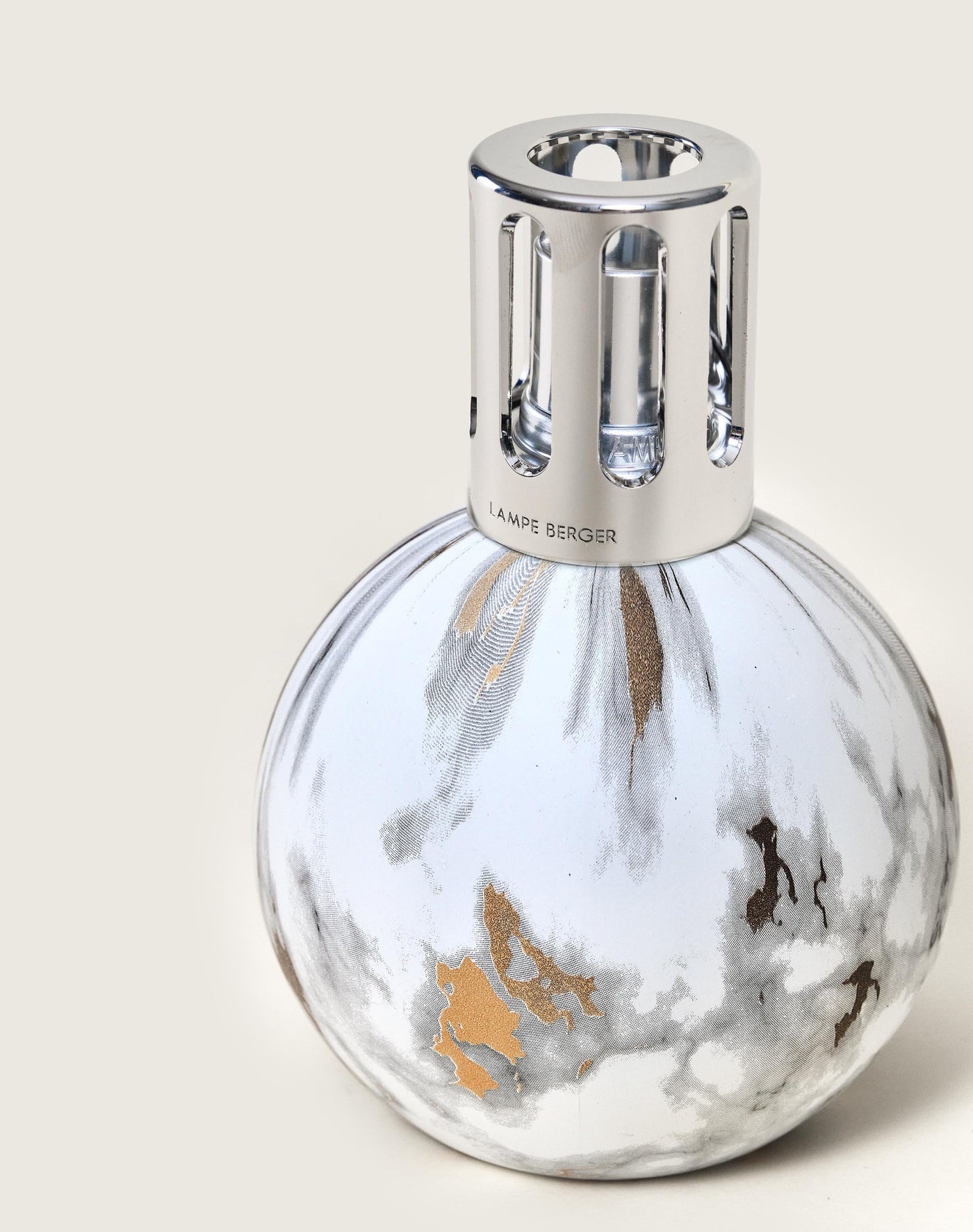 White Marbled Lamp Berger