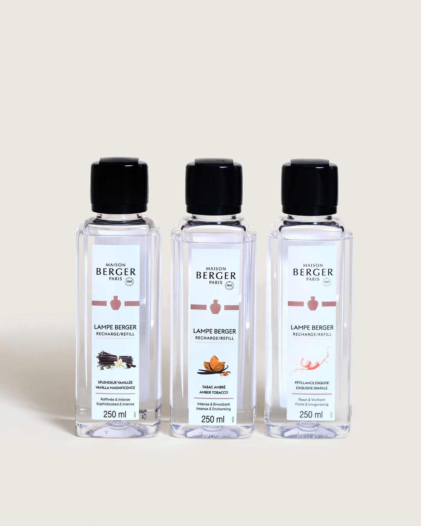 Triopack Rosalie Lamp Berger Refills 250ml