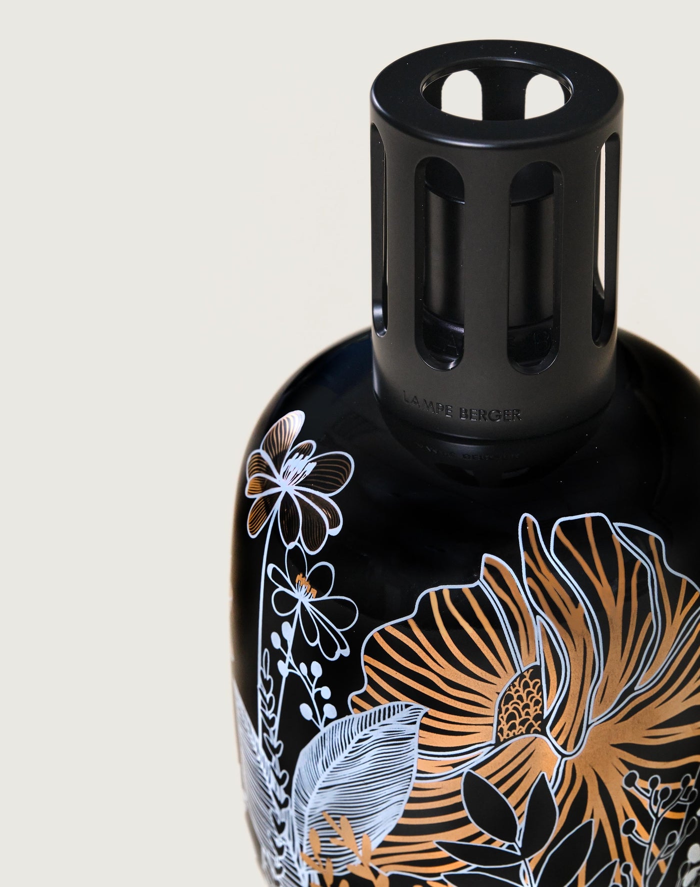 Black Vegetal Porcelain Lamp Berger