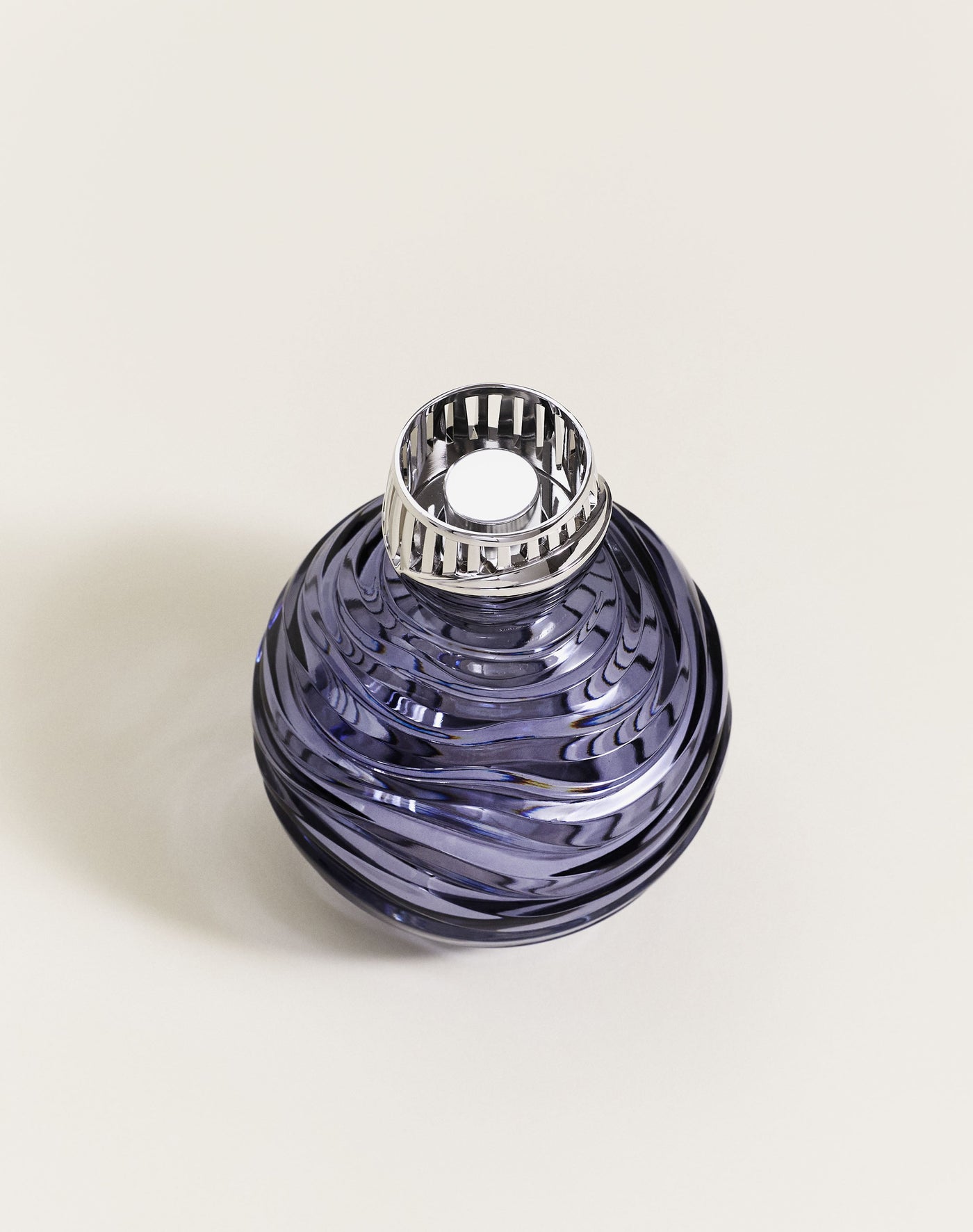 Crystal Globe Grey Lamp Berger Art Edition