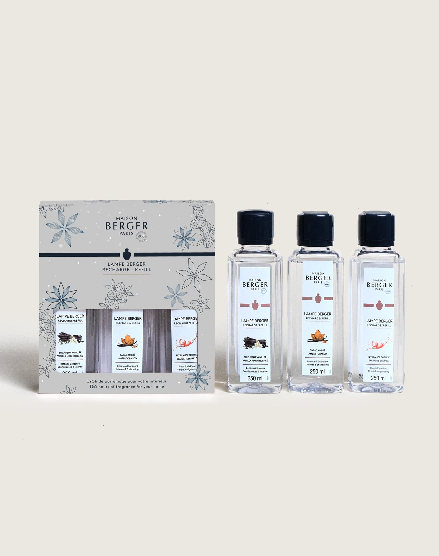 Triopack Rosalie Lamp Berger Refills 250ml