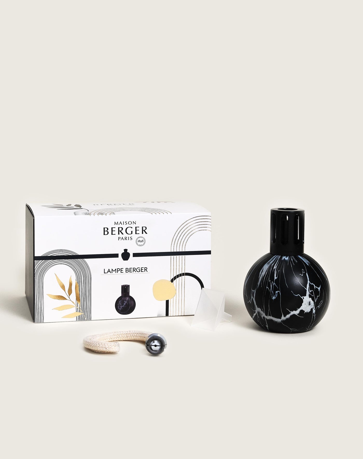 Black Marbled Lamp Berger