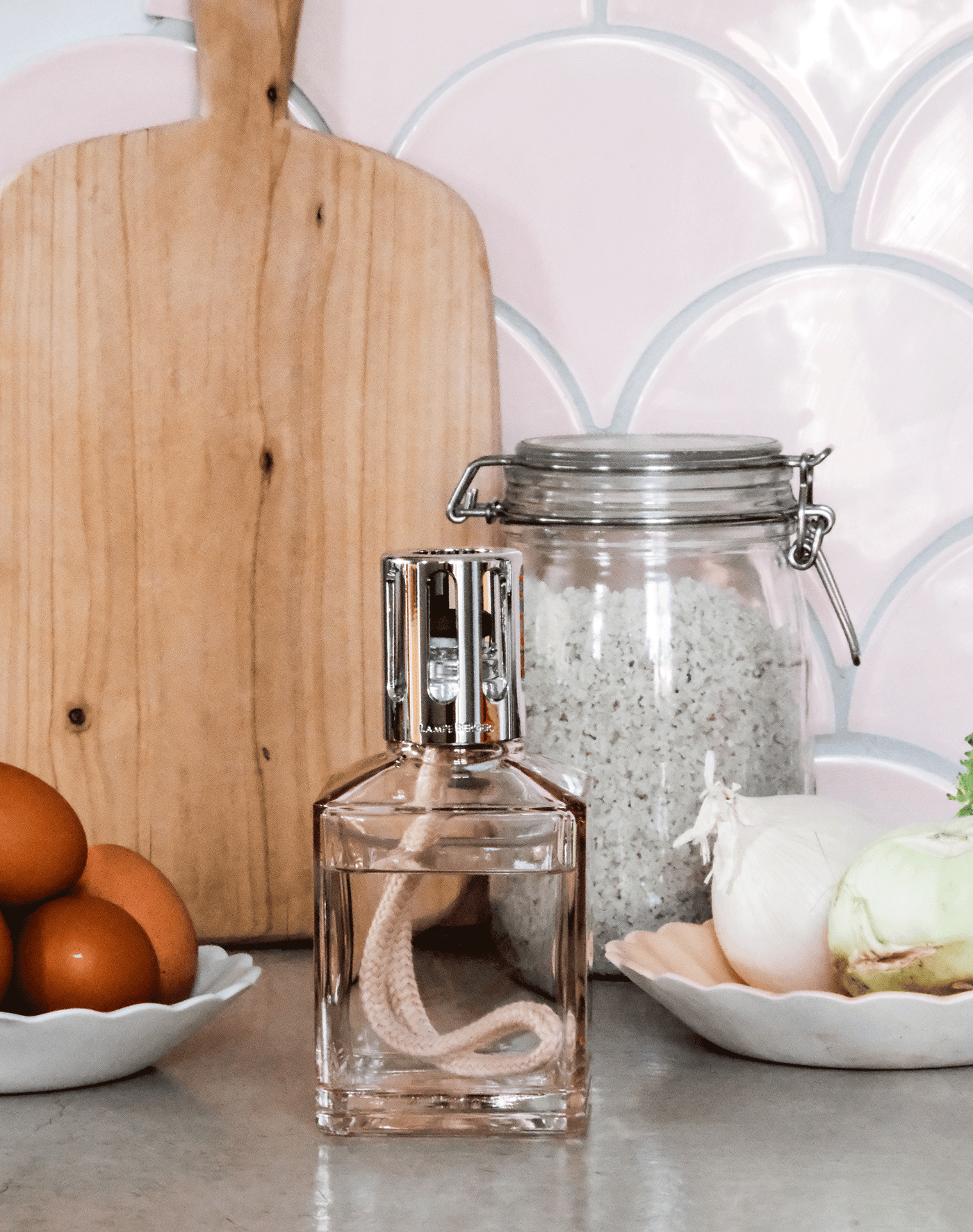 Nude Square Lamp Berger